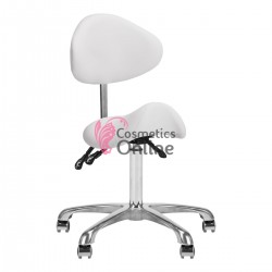 Scaun pentru salon ergonomic cu spatar model 1004 Giovanni alb, art ACP 141629